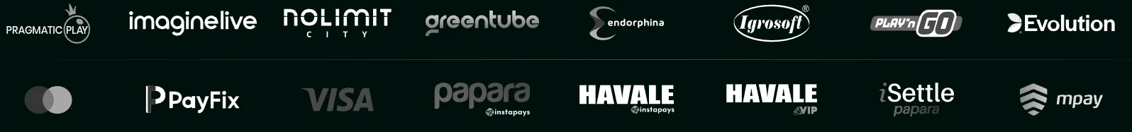 Pinco Casino game providers and payment partners